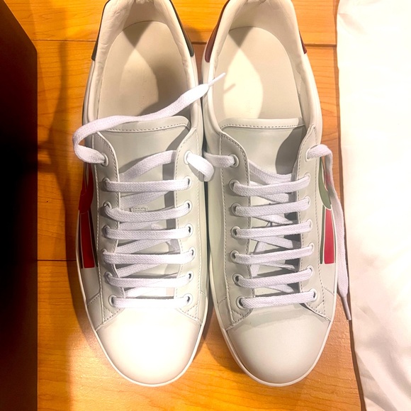 Gucci Ace Interlocking G Sneakers in White Leather Men's - Picture 7 of 8